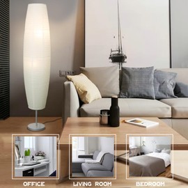 Euyaita Paper Floor Lampshade, Floor Lampshade, Replacement Shade, Paper Shade, Floor Lampshade, Replacement Rice Paper Floor Lampshade for Living Room, Bedroom (110 cm)