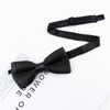 Medsuo Adjustable Kids Bow Tie Pre-tied Bowtie Solid Color Children