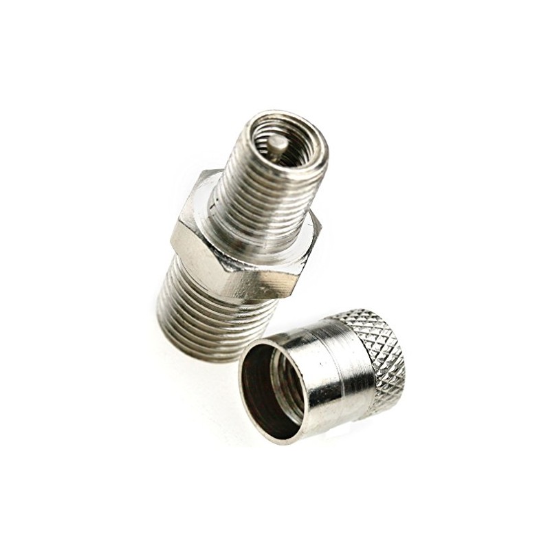 2X 1/8" BSP BSPT Schrader Tank Valve 25MM Wheel AIR