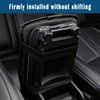 Center Console Cover, Leather Embossing Arm Rest Cover for Car,