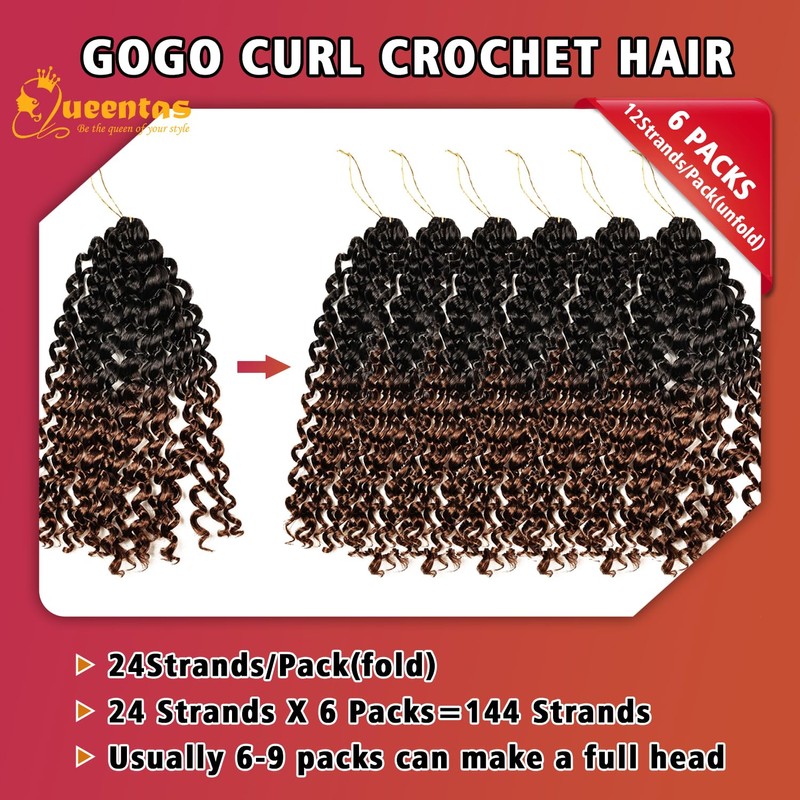 QUEENTAS 6 Pezzi Estensione Dei Capelli Intrecciati Primavera Trecce All'uncinetto