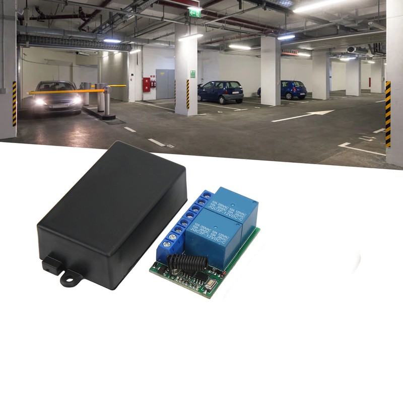 2 Channel Antitheft Alarm Wireless Relay Switch with Remote Control