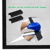 Window Screen with Black Upgraded Hook and Loop Adhesive Edging