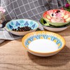 BOSILI Ceramic Cat Food Plate Set of 4 Porcelain Cat