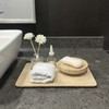 StonePlus Natural Marble Beige Travertine Tray, Pastry Cheese Tray, Dessert