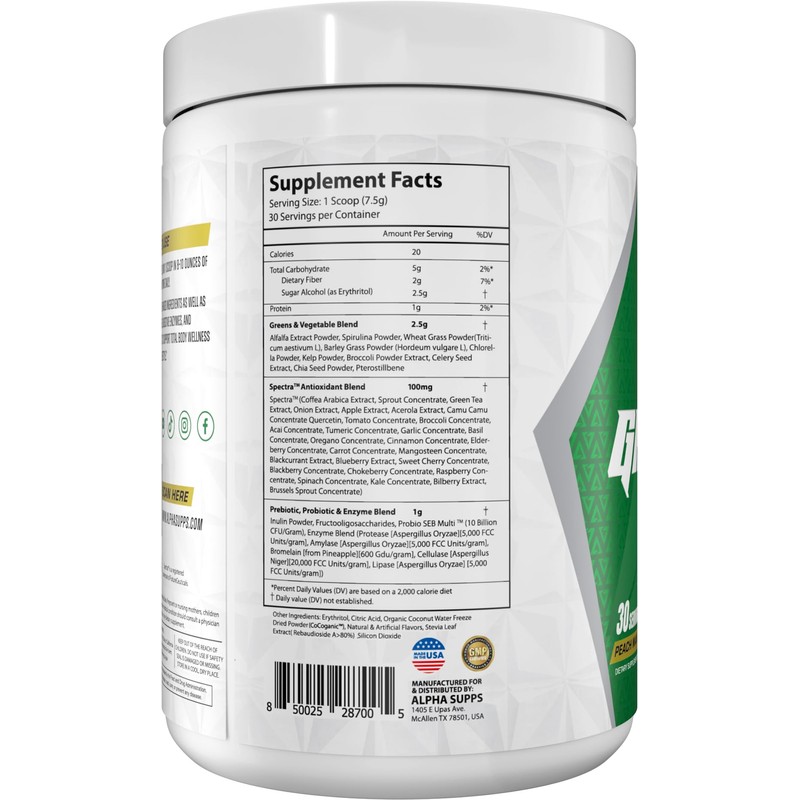 Alpha Supps - Alpha Greens Supplement | Fruit & Vegetable