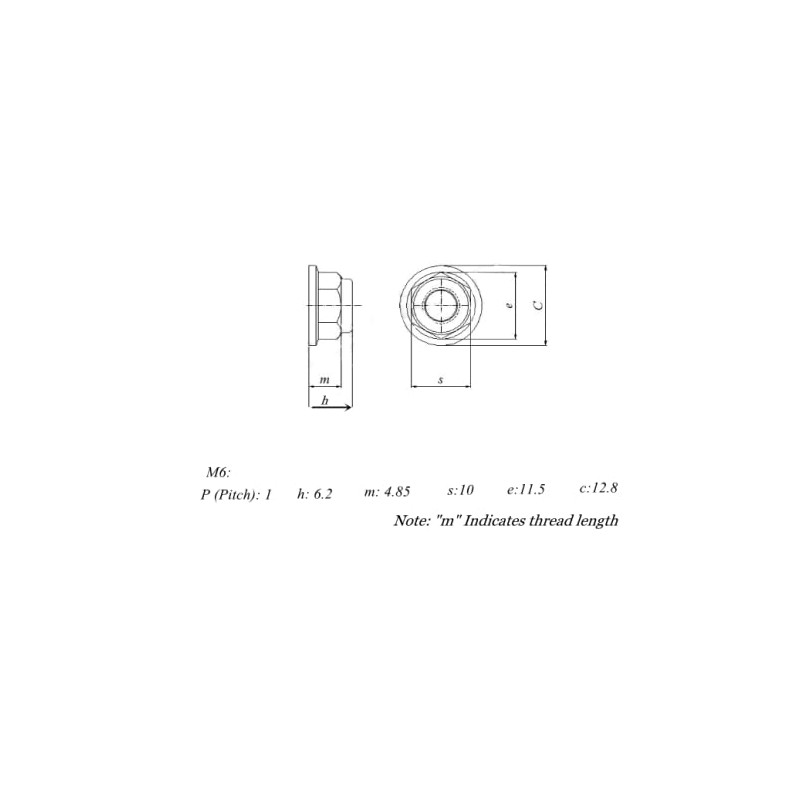 10 Pcs M5 Nut CNC Aluminum Flange Nylon Self Locking