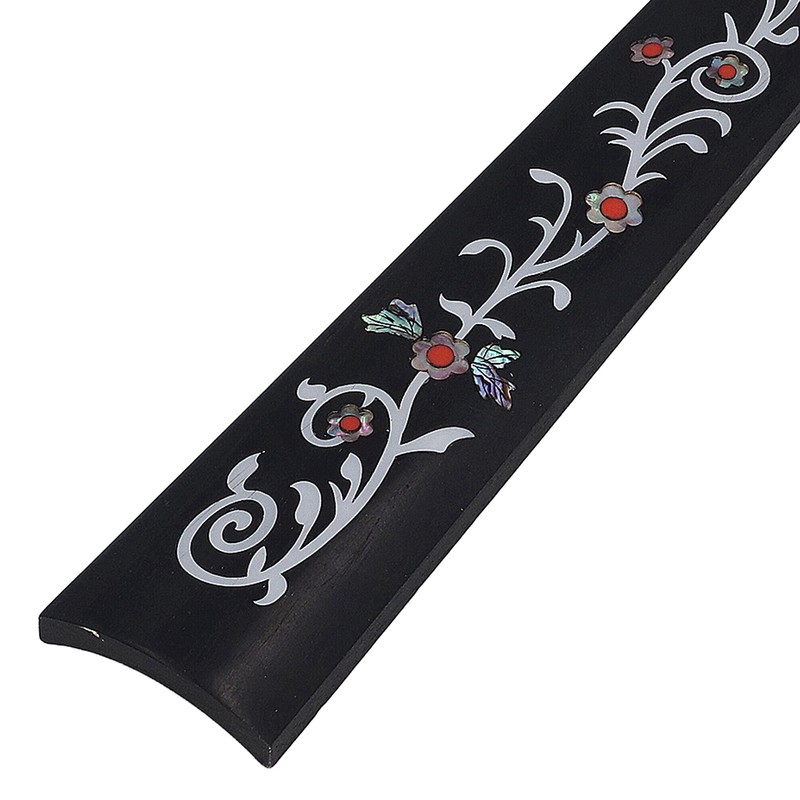 4/4 Violin Fingerboard Ebony Wood Fretboard Violin Finger Plate Replacement