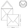 Paper24 Square Envelopes 15.5 x 15.5 cm 155 x 155