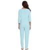 WiWi Viscose from Bamboo Womens Cute Pajamas Set 3/4 Sleeve