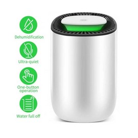 Honati Mini Portable Compact Dehumidifier (600 ml) Auto Shut Off Quiet Helps Humidity