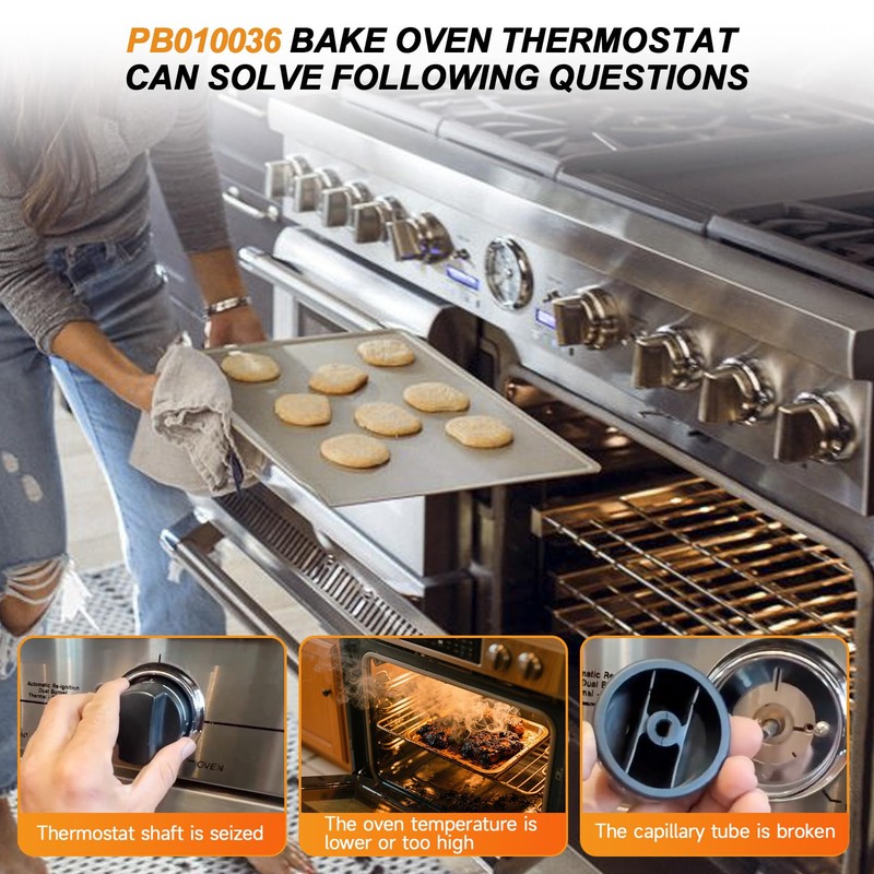 PB010036 Thermostat Compatible with Viking, Awoco Range Bake/Broil/Oven, Replace KKB-9-48,