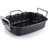 Cook N Home Nonstick Roasting Pan Bakeware Roaster with Rack,