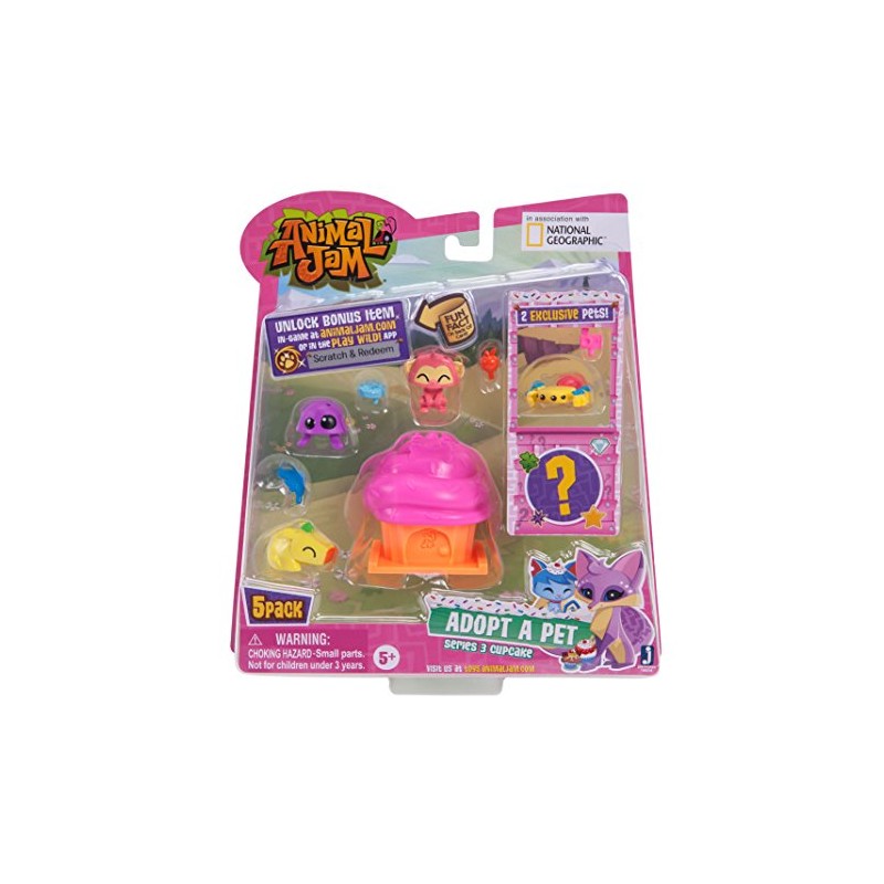 Animal Jam 5 Figure Pack (Adopt a Pet) (Series 3)