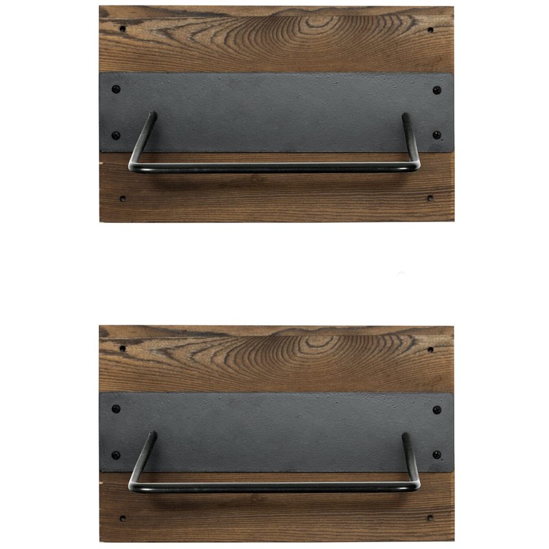 MyGift Set of 2 Wall Mounted Large Stability Ball Holders,