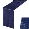 Navy Blue Sequin Table Runner 12" x 72" Pack of