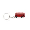 NISCAYA London Bus Keychain - Red Double-decker Bus Key Ring