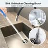 Adove Drain Cleaning Brush 2pack, Long Drain Clog Remover Tool