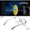 Aroncent Unisex Glasses Metal Frame Round Glasses Retro Clear Lens