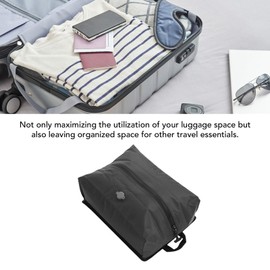 Generic Vacuum Bags for Travel, 17L Reusable Vacuum Compression Bag for Clothing, Portable Space Saver Bag, Vac Seal Packing Cube for Suitcase, Backpack and Carry on, Yoga, (Without Window)