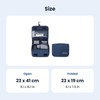 Hanging Travel Toiletry Bag with Hook, Water-Resistant Foldable Toiletry Organizer