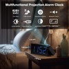 OnLyee Projection Alarm Clock for Bedroom, LED Digital on Ceiling