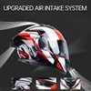 AceRide Full Face Modular Motorcycle Helmets Dual Visor Flip up