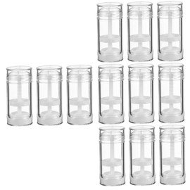 IWOWHERO 4sets DIY Lipstick Tube Refill Empty Containers (15g) Space-Saving Mini Size 3pcs*4