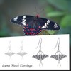 VENACOLY Moth Earrings 925 Sterling Silver Luna Moth Gothic Earrings