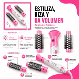 Cepillo Secadora Aire Caliente Revlon Volumen Iones Cerámica                                                                                          