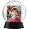 Neil Enterprises Inc. Sphere 2-Photo Snow Globe with Black Base