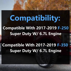 BSNOVT Tube HC3Z-6F073-B For 2017-2019 Ford Super Duty 6.7L PowerStroke, Black