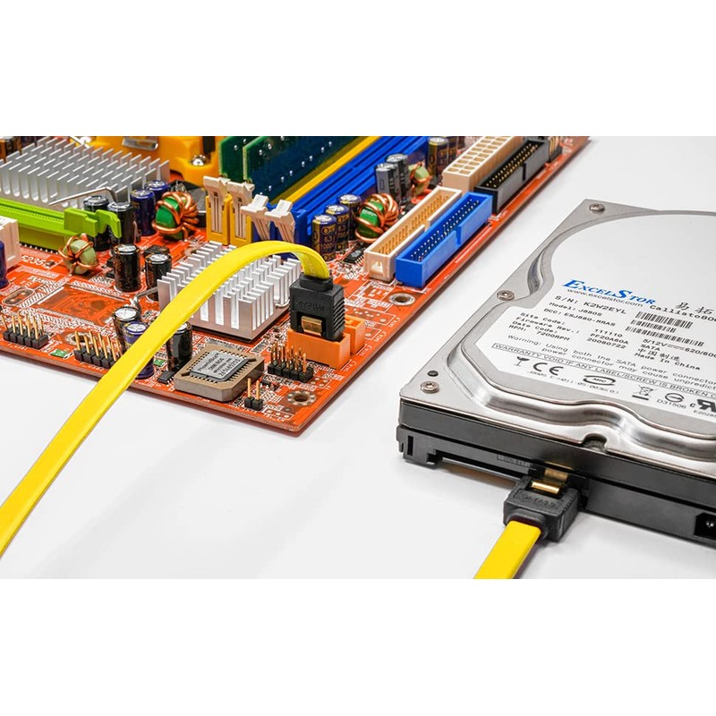 BIGtec SATA Cable 0,2m gelb gerade/gerade