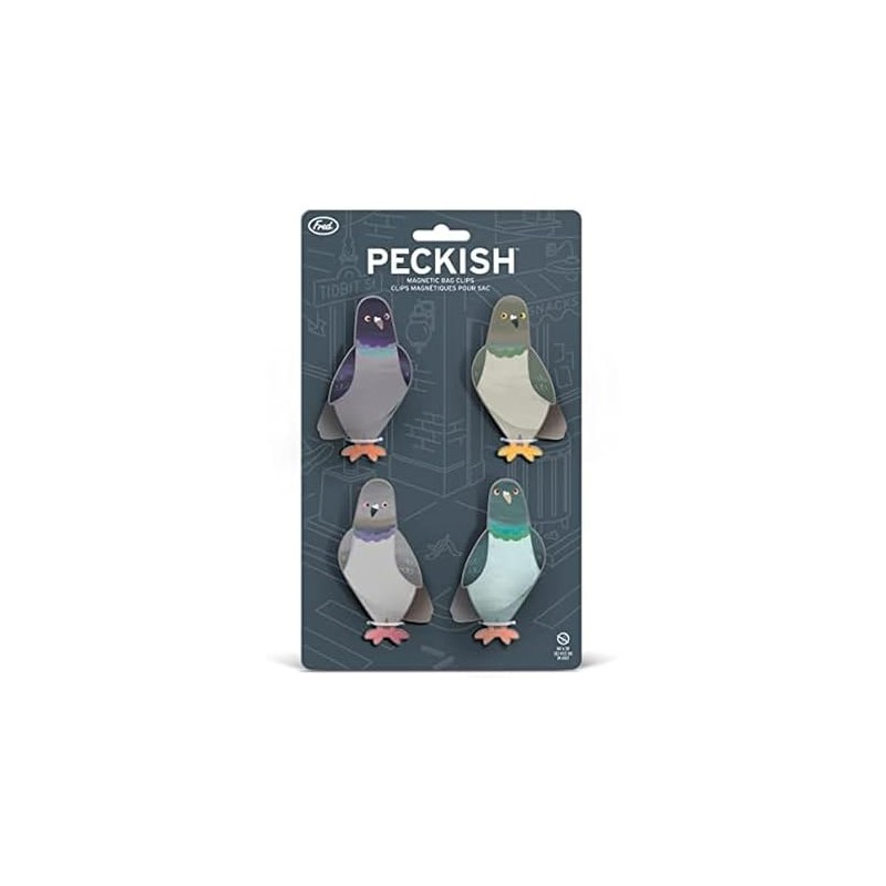 Genuine Fred PECKISH - Pinzas magnéticas para bolsas
