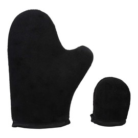 Guante de Bronceado Suave, Manopla de Aplicación de Loción Autobronceadora, Accesorio de Herramienta de Guante de Bronceado, Guantes para Autobronceador, Guantes de Playa (Negros)