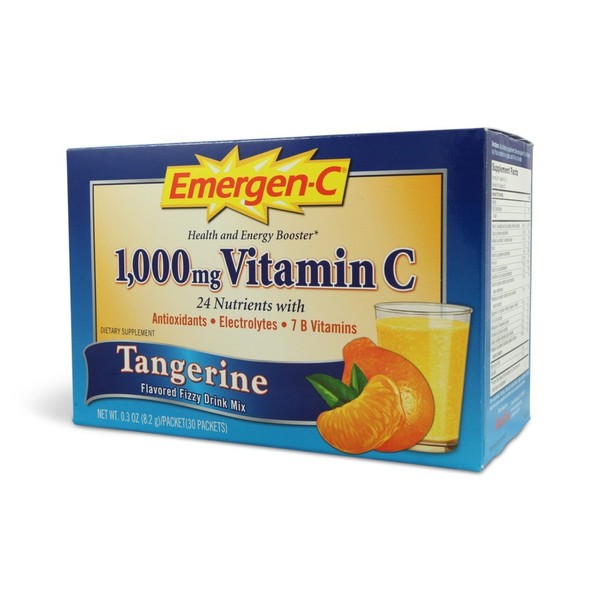 Alacer - Emergen-C Tangerine, 1000 mg, 30 packets