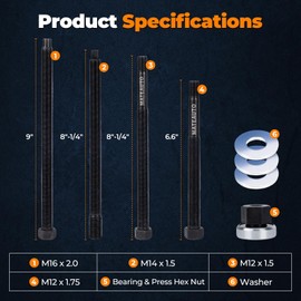 MateAuto 5 Piece Harmonic Balancer Installer Tool Set