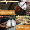 TEAMFAR Stainless Steel Burger Bell Set (4, 15.3 x 9.4