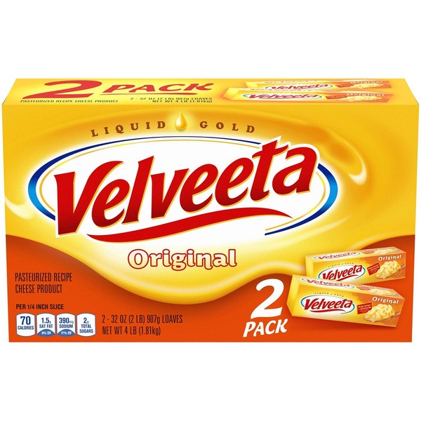 Velveeta Original Cheese (32 Ounce, 2 Count) (2 Pack)
