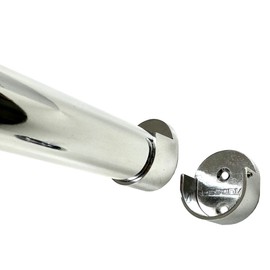 CUSTOM CUT | Up to 36" | HEAVY DUTY Chome Closet Rod | 32mm Dia. | w/Matching End Brackets