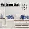 Frameless Wall Clock Sticker Mirror Surface Living Room Bedroom Office
