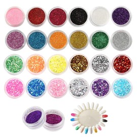 12 Jars of Nail Art Glitter Powder, 12 Jars of Nail Art Glitter, Nail Glitter Powder, Craft Fine Glitter Powder, Laser Gradient Glitter Powder, DIY Handmade Decorative Accessories