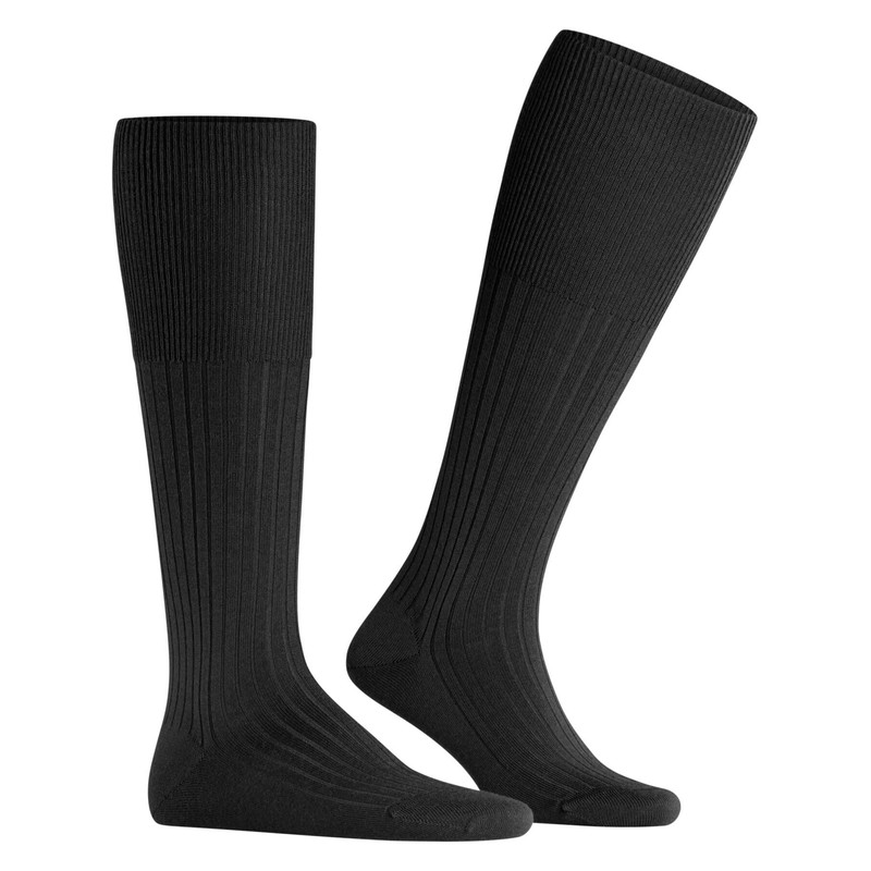 Falke Bristol Pure Men's Knee Socks, Black, 47/48