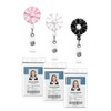 Fashion 3PCS Pack Retractable Badge Holders with 360 Degree Alligator