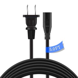 SupplySource 5ft/1.5m UL Listed AC Power Cord Outlet Socket Cable Plug Lead for Sonos ZonePlayer Connect:AMP ZP120 Digital Internet Radio Zone Player Music Player Media Streamer