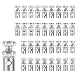Tucnoeu 35pcs Throttle Cable Nipple Screw Nipple, Universal Bowden Cable Nipple, Screw Nipple for Bowden Cable, Bicycle Brake Cable Ends for Go Karts, Motorcycles, Scooters, Tractors, Steel