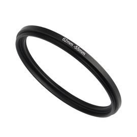 62mm to 55mm Step Down Ring Filter Adapter Applicable to All Brands of UV ND CPL Filter (62mm-55mm)