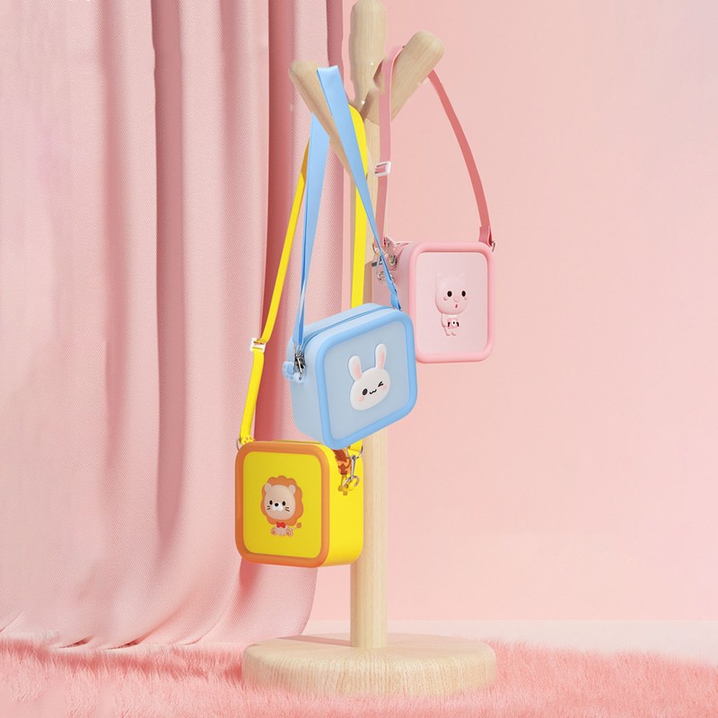 Silicone Kids Camera Bag Cute Cartoon Animal Decoration Shockproof Waterproof