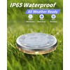 SenLuKit Solar Ground Lights Outdoor 18 Pack Waterproof, Upgraded Solar
