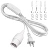 DiCUNO Hanging Lantern Extension Cord Cable, E26 Pendant Light Socket